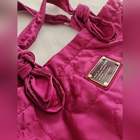 Marc by Marc Jacobs Tote Bag Pink Fuchsia Workwear Everyday Essential Quilted - Picture 11 of 14